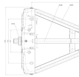 Støtteben AL-KO stabilform premium 1250kg 1221694