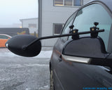 Speil Milenco Aero flatt glass m/lang arm 2stk