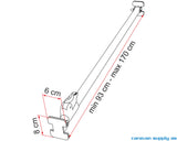 Fiamma Luggage Bar teleskopisk 93-170cm