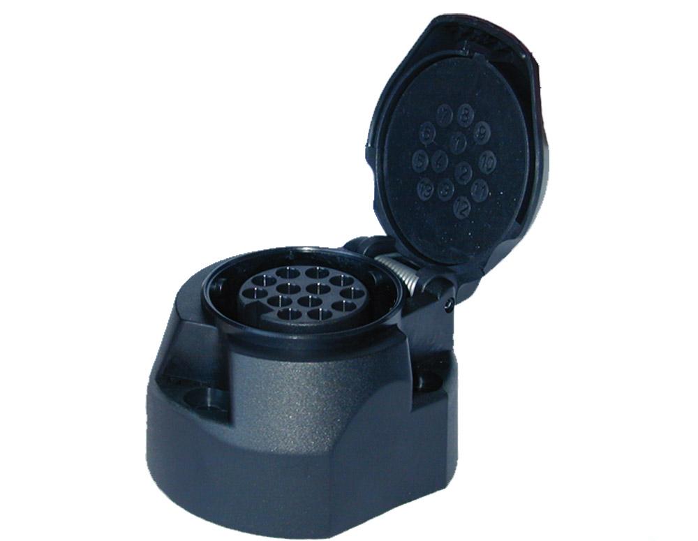 Hengerfestekontakt 13pol PVC