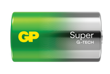 Batteri GP Super LR20/D alkalisk 1,5V 2stk