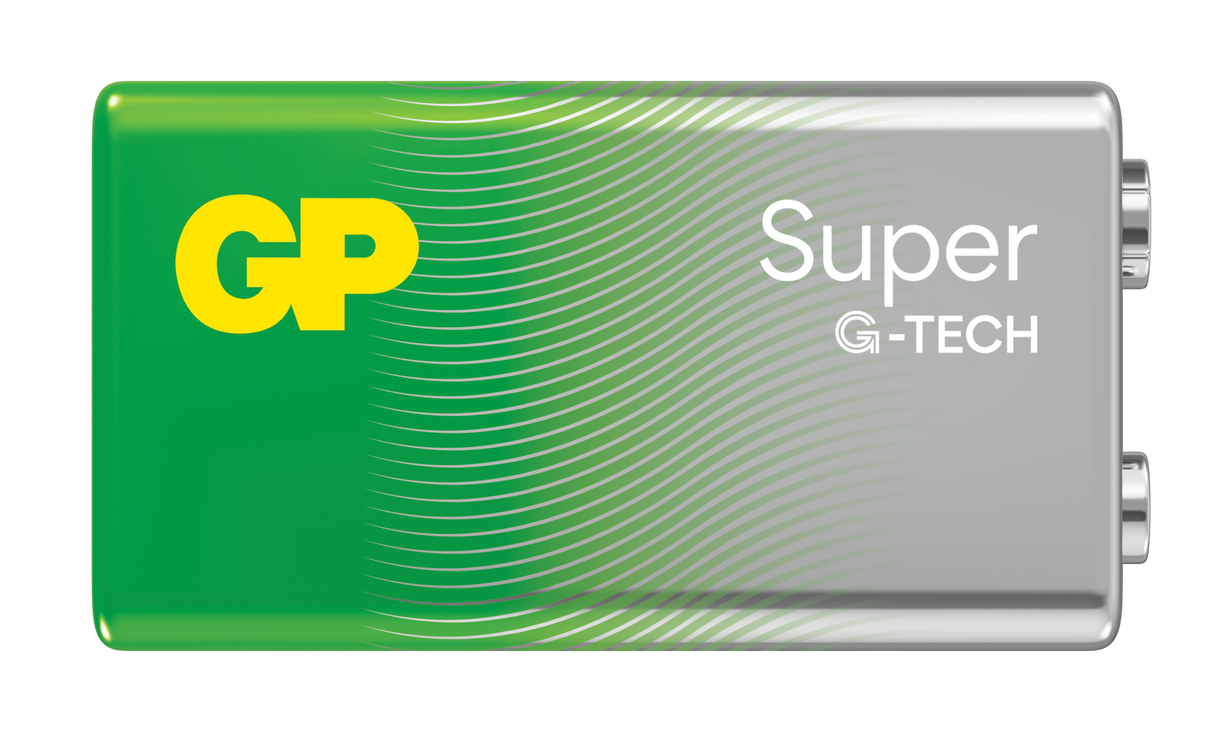 Batteri GP Super 6LF22/9V alkalisk 9V 1stk