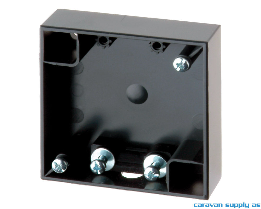 Boks utenpåliggende Berker flat 60x60x16mm antrasi
