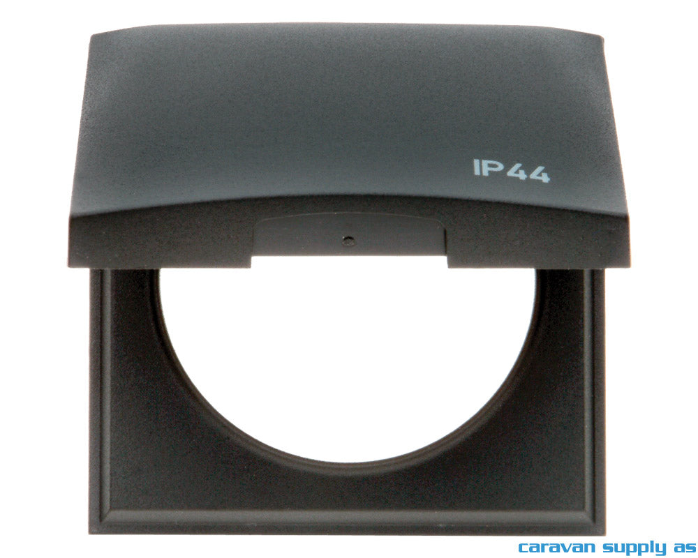 Ramme til 1 bryter m/lokk IP44 Berker 60x60mm antr