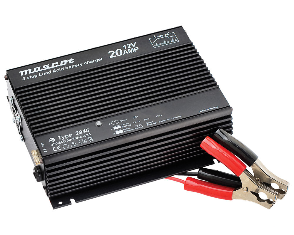 Batterilader Mascot 2945 20A 12V 3trinn