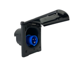 Strøm innboks 220V 12x14cm H14 m/magnet svart