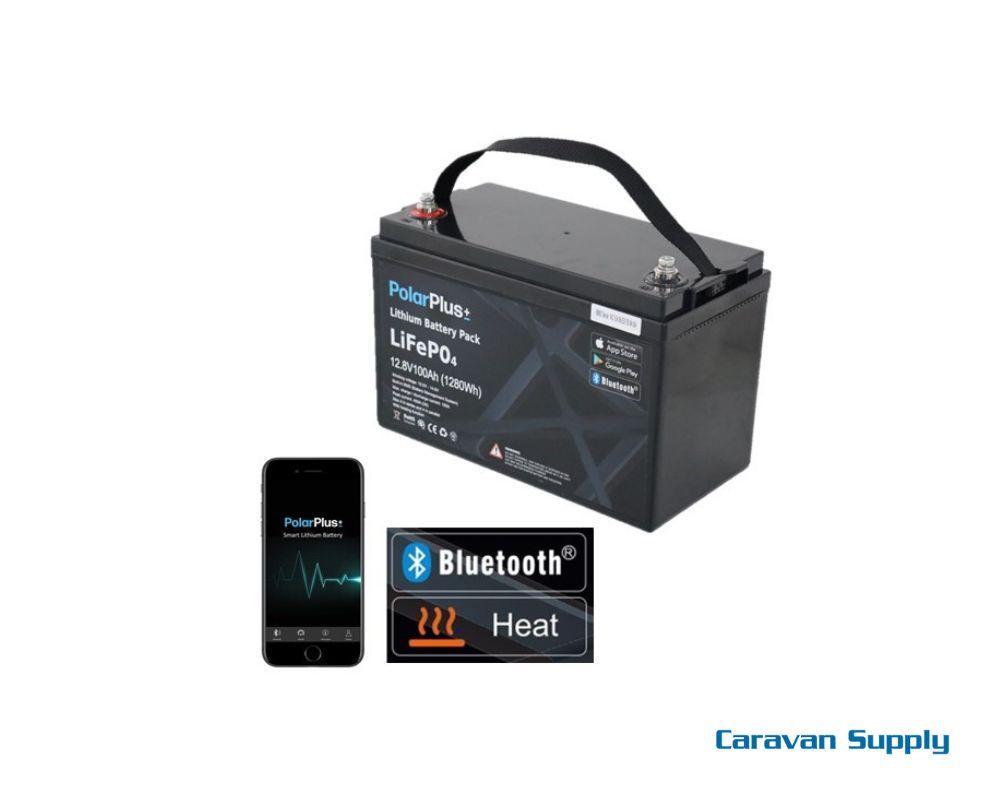 Lithium Batt Polar+ 100AH  BMS 150A/150A BT Heat