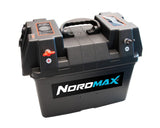 Batterikasse med innebygd sikring, indikator