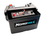 Batterikasse med innebygd sikring, indikator