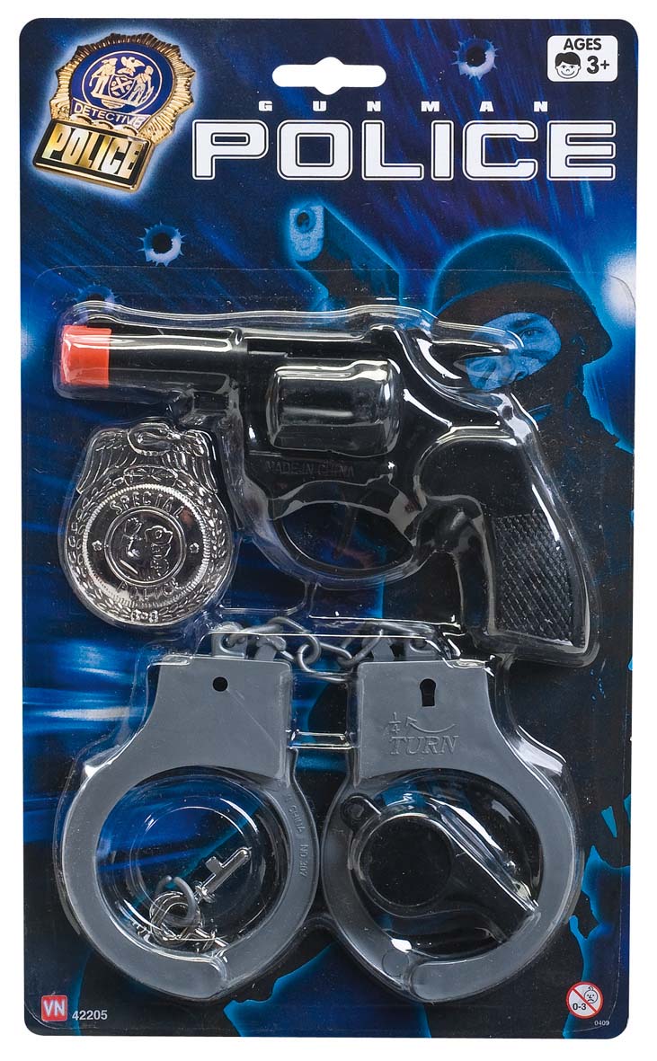 Politi Pistol Håndjernmm
