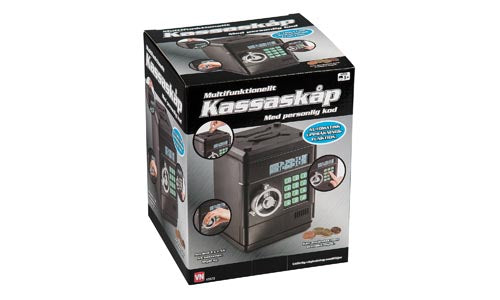 Pengeskab M Køde+password