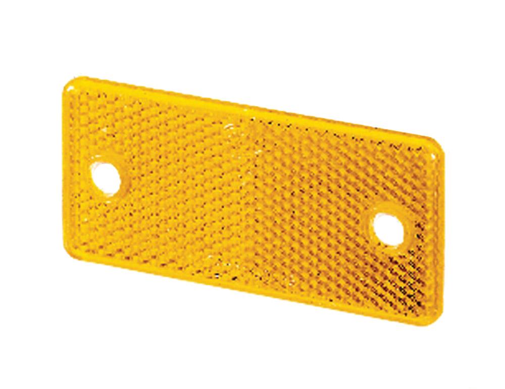 Refleks Hella kantet 94x44x6,5mm gul