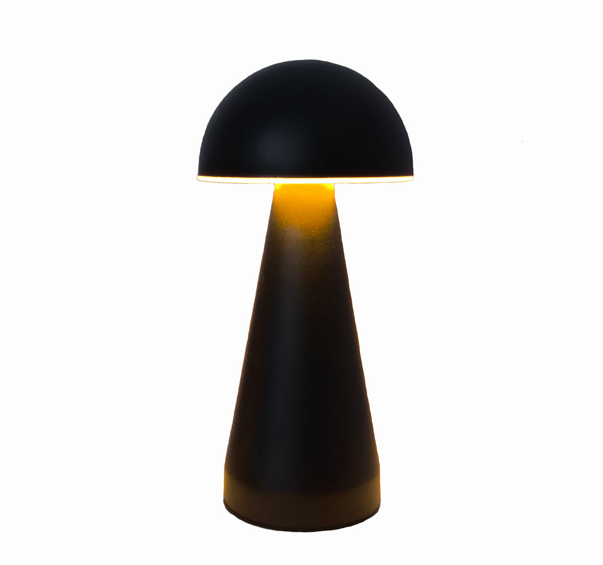 Bordlampe oppladbar sopp messing