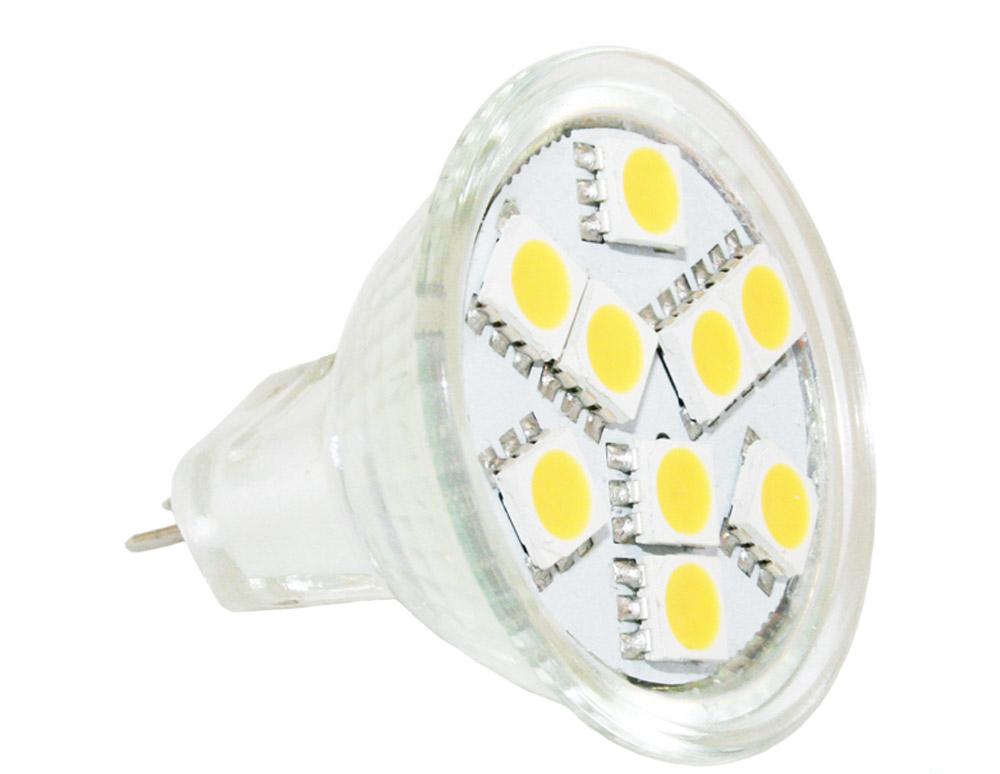 Lyspære MR11 LED 80 lumen 1,3W (8W) 12V 35x35mm