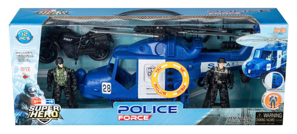 SWAT HELIKOPTER+FIGUR MM.