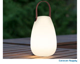 Bordlampe led/oppladbar hvit