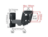 TV-feste Barkan m/1 arm 12cm 26" 15kg svart