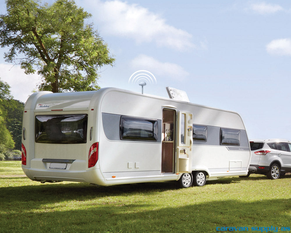 Antenne Tertek Caravan m/120cm mast hvit