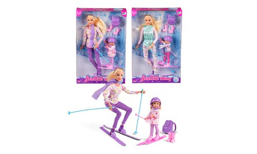 JUDITH & SALLY PÅ SKI SET Pris pr. stk