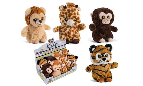 KIDDY PLYSJ ZOO-DYR 18cm Pris pr. stk