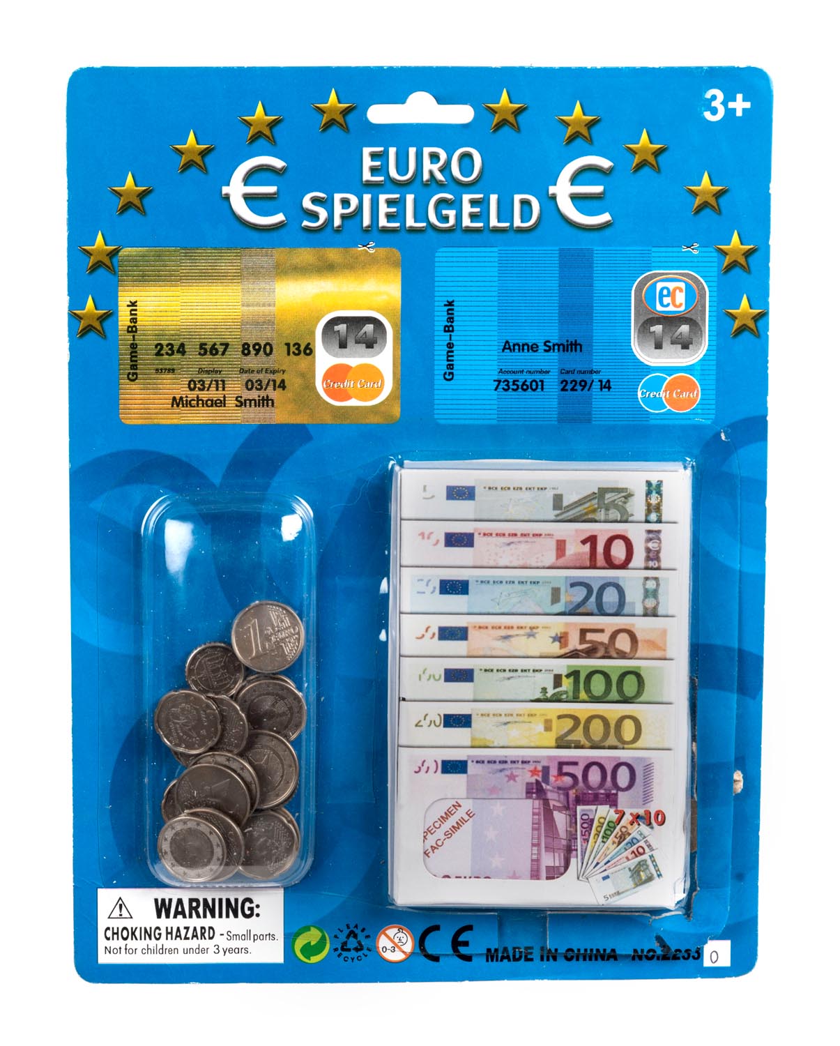 Lekepenger Euro Blister