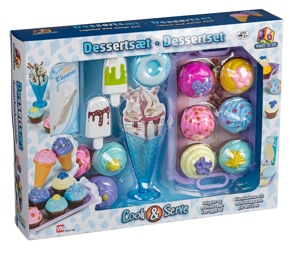 3-2-6 DESSERTSETT i W/B Pris pr. stk