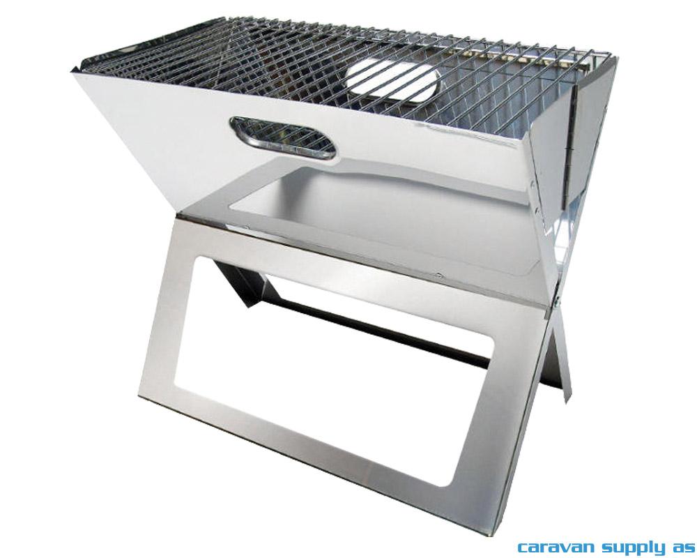 Kullgrill Tom sammenleggbar rustfritt stål 50x26x4