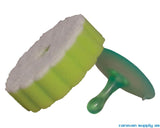 Svamp med sugekopp Gimex 3+1 limegrønn