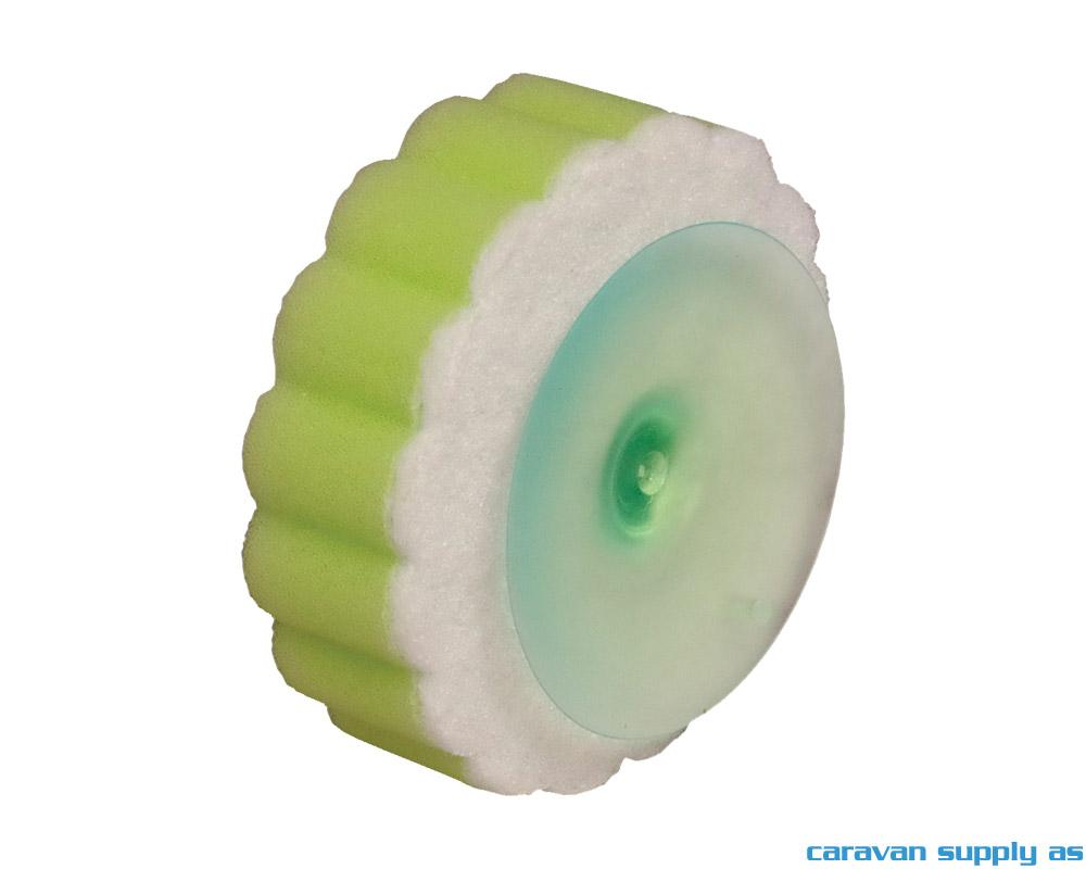 Svamp med sugekopp Gimex 3+1 limegrønn