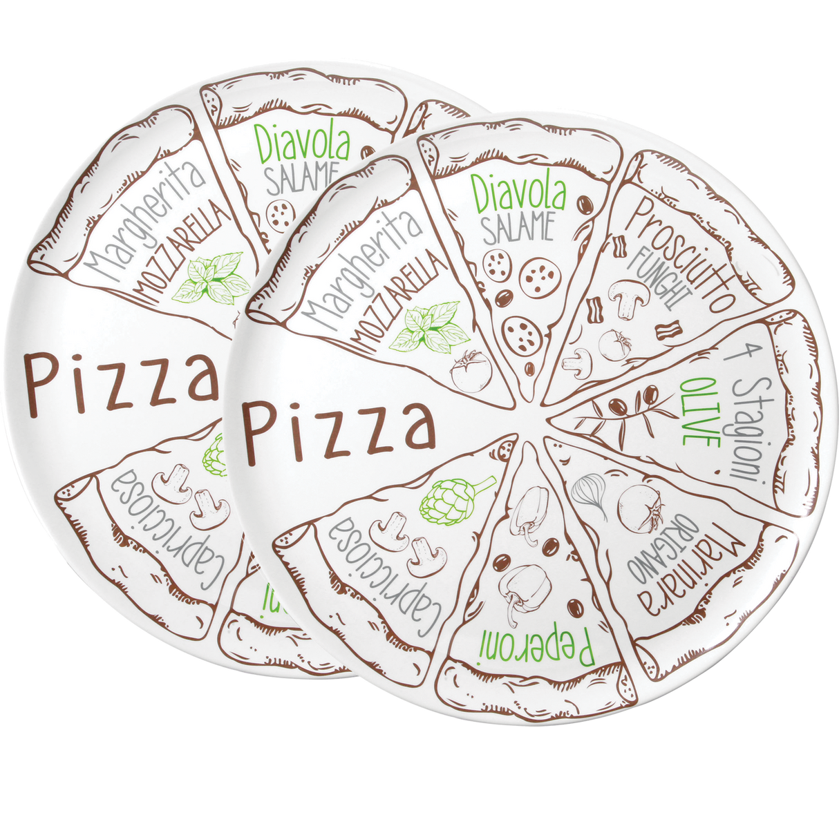 Serveringsfat Brunner Pizza 2 pk.