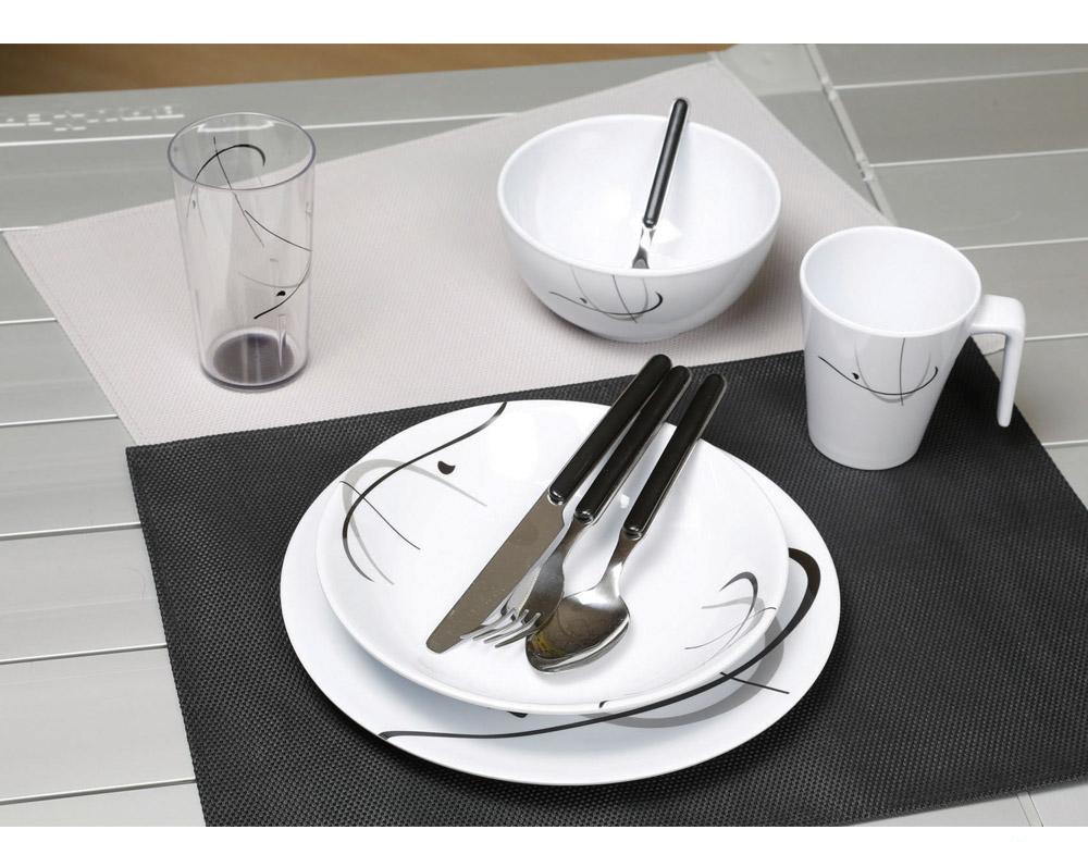 Bordbrikke Brunner Delicia 30x45cm svart