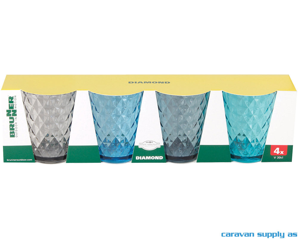 Glass Brunner Diamond 30cl 4 pk.