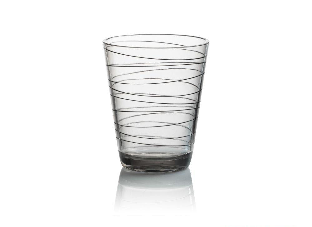 Glass Brunner Onda mørk grå 30 cl