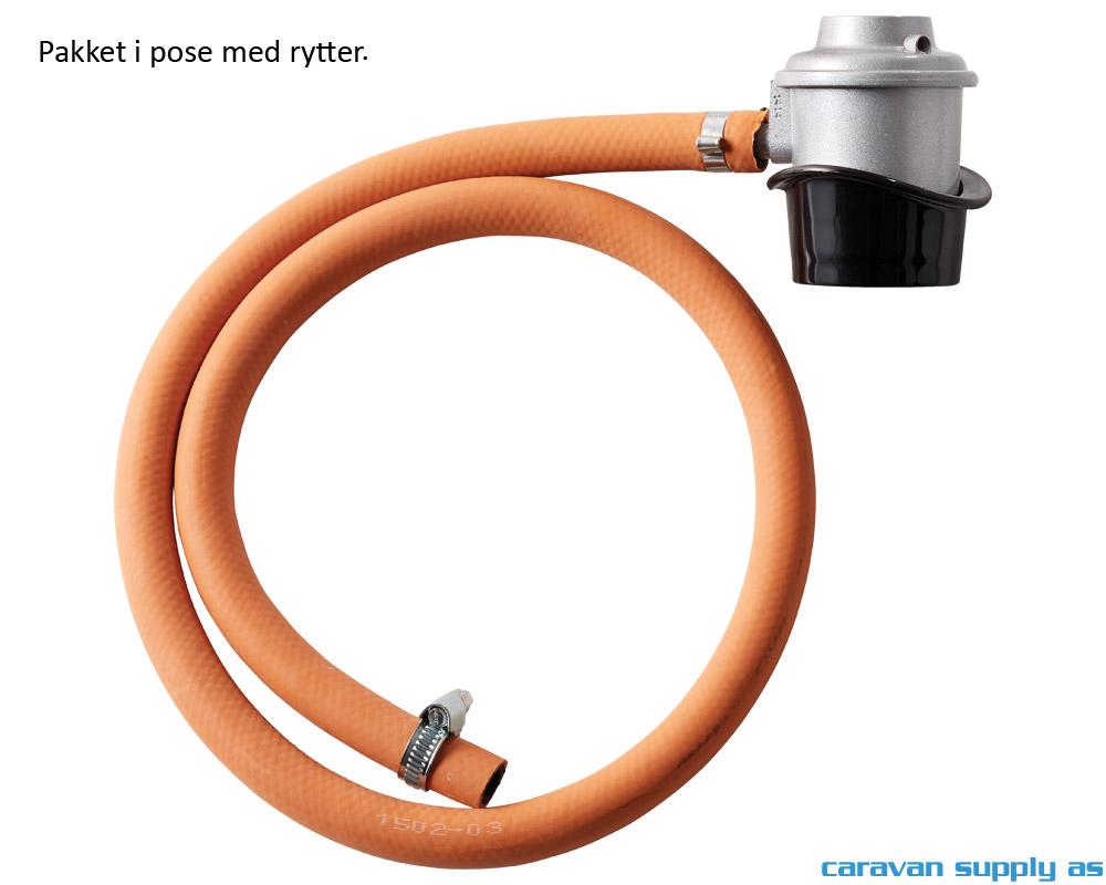 Regulatorsett m/1,50m slange + 2 slangeklemmer pos