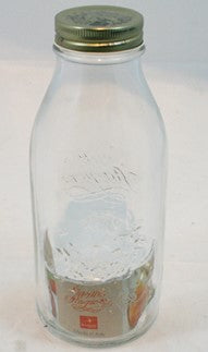 GLASSFLASKE MED SKRUKORK 1 L