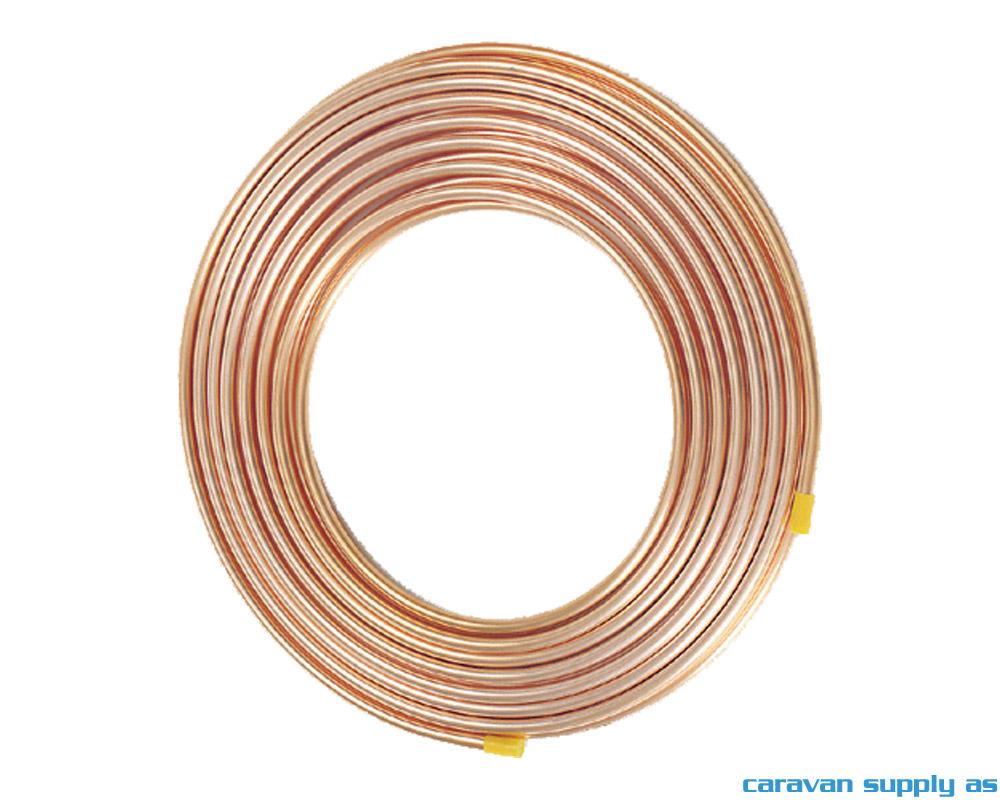 Kobberrør 8mm rull á 10 meter