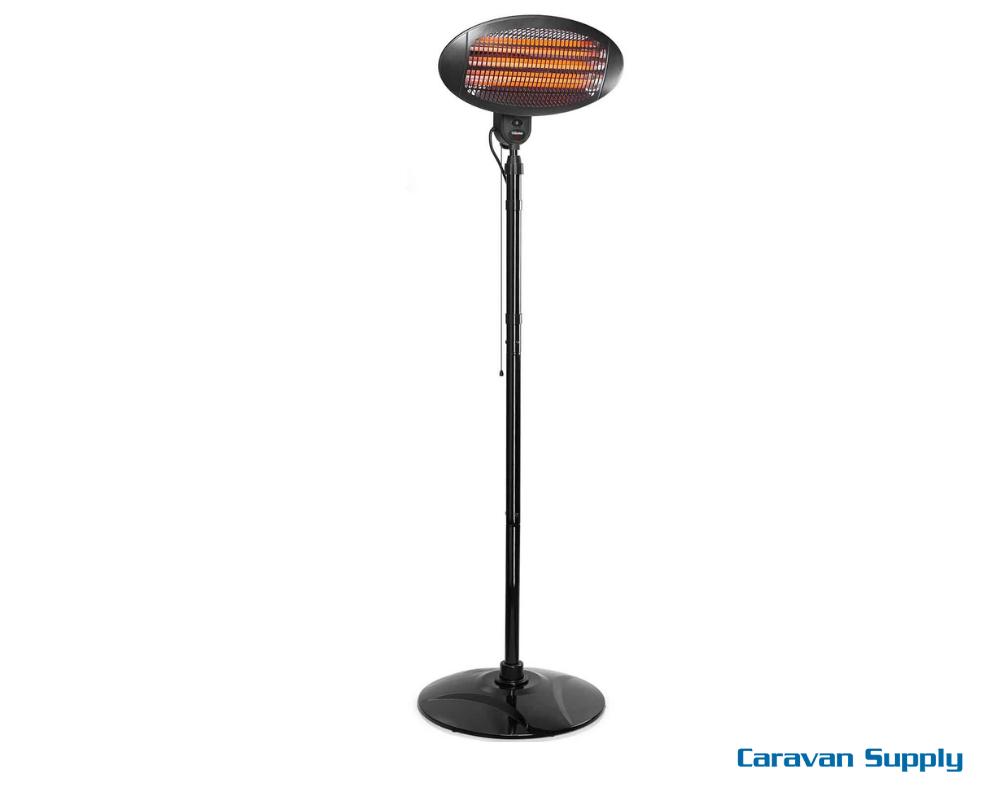 Terrassevarmer Patio gulvmodell svart