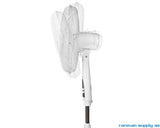 Gulvvifte 40cm m/fjernkontroll hvit
