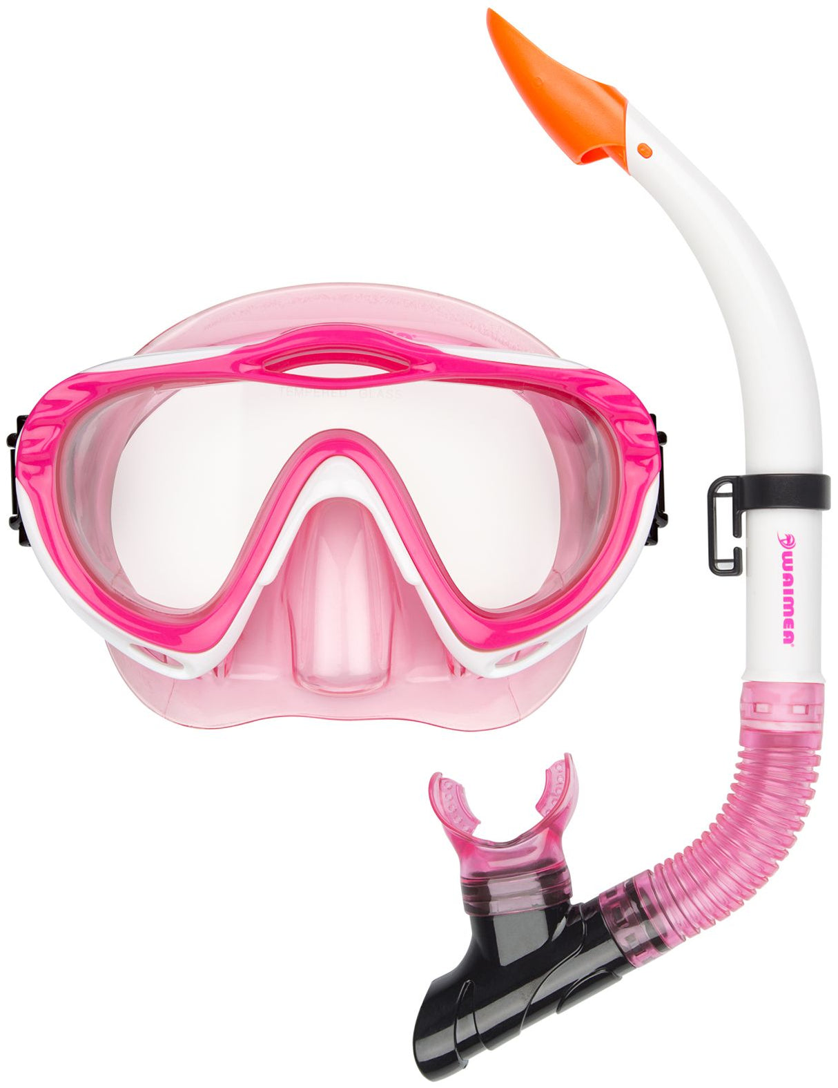 Dykkemaske med snorkel for Junior