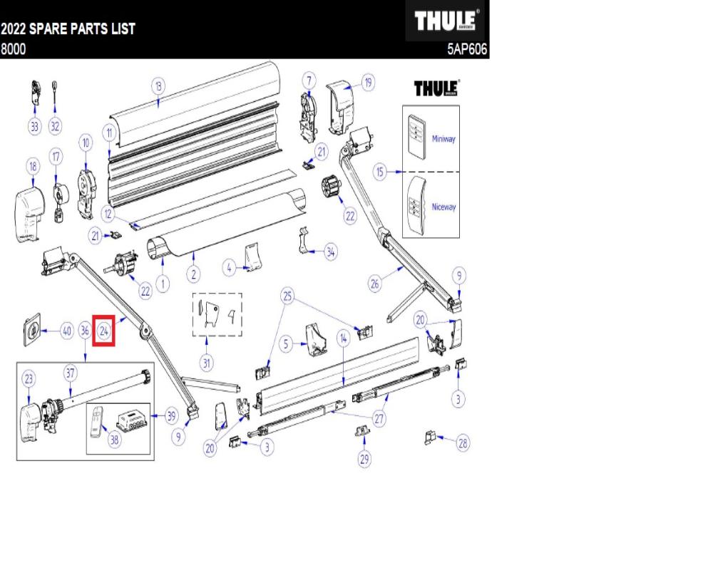 L.H. spring arm compl. 8000 from 4m 1500602059