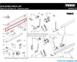 Thule bottom mounting rail for blind mounting