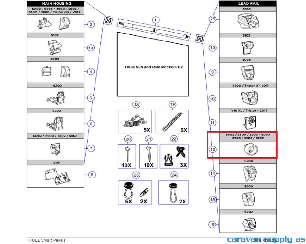 Con.ten.rafter - L.rail 5002/8000 2pc 1500603101