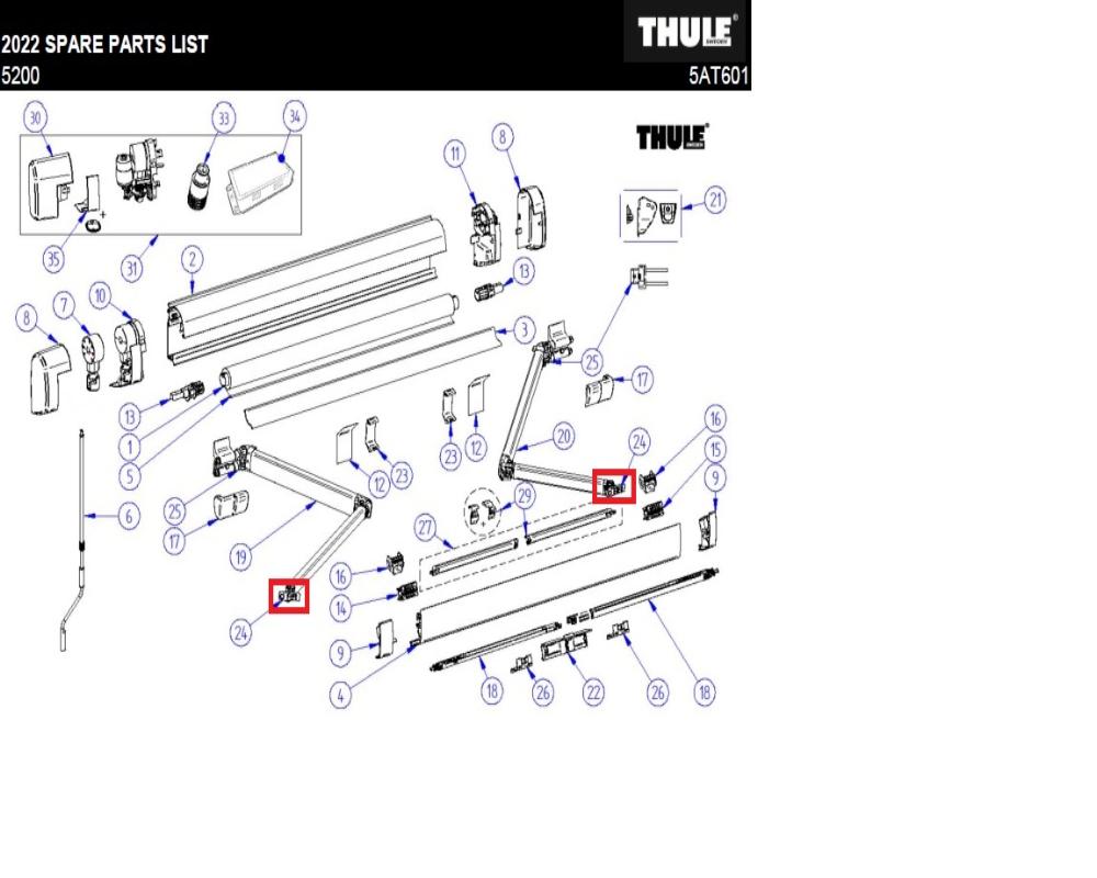 Lh+rh stop spring arm 5200/6300 1500603344