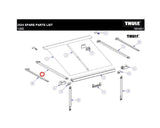 LH rafter arm assy TO1200 3.50/5,50m 1500602903