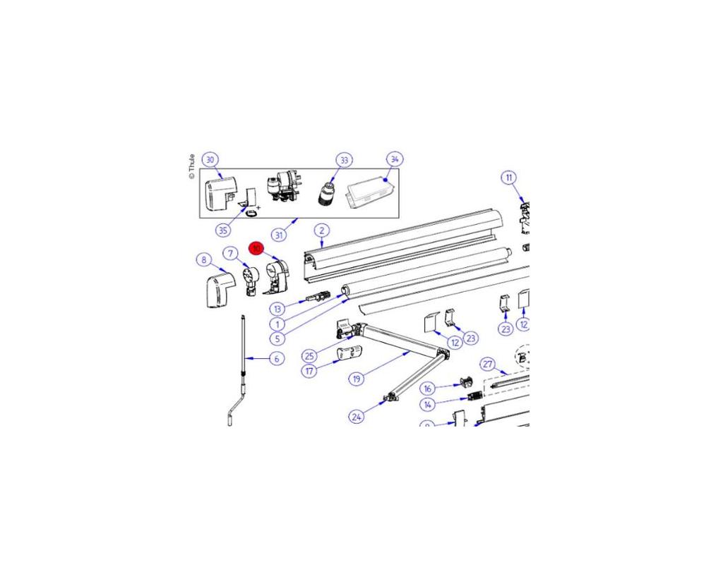 LH endplate assy 5200 ano 1500603095