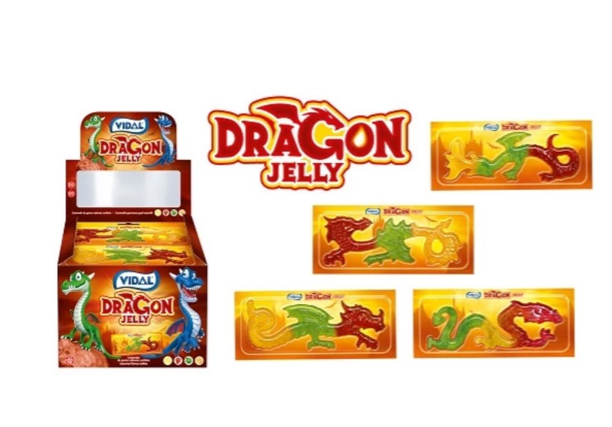 Vidal Dragon Jelly  11 Stk salgenheter pr. display