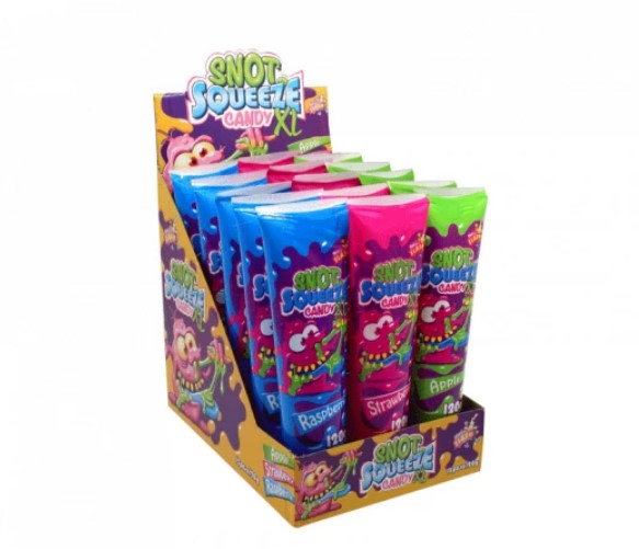 Snot Squeeze XL Candy GEL   15 Stk salgenheter pr. display