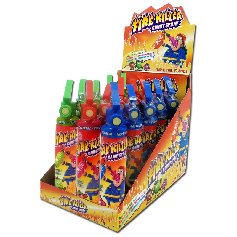 Fire Killer Candy Spray in Display, 15 stk Salgsenheter pr. dispaly