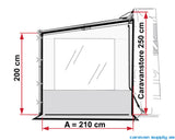 SIDEVEGG SIDE W PRO CARAVANSTORE/XL M/KAPPE