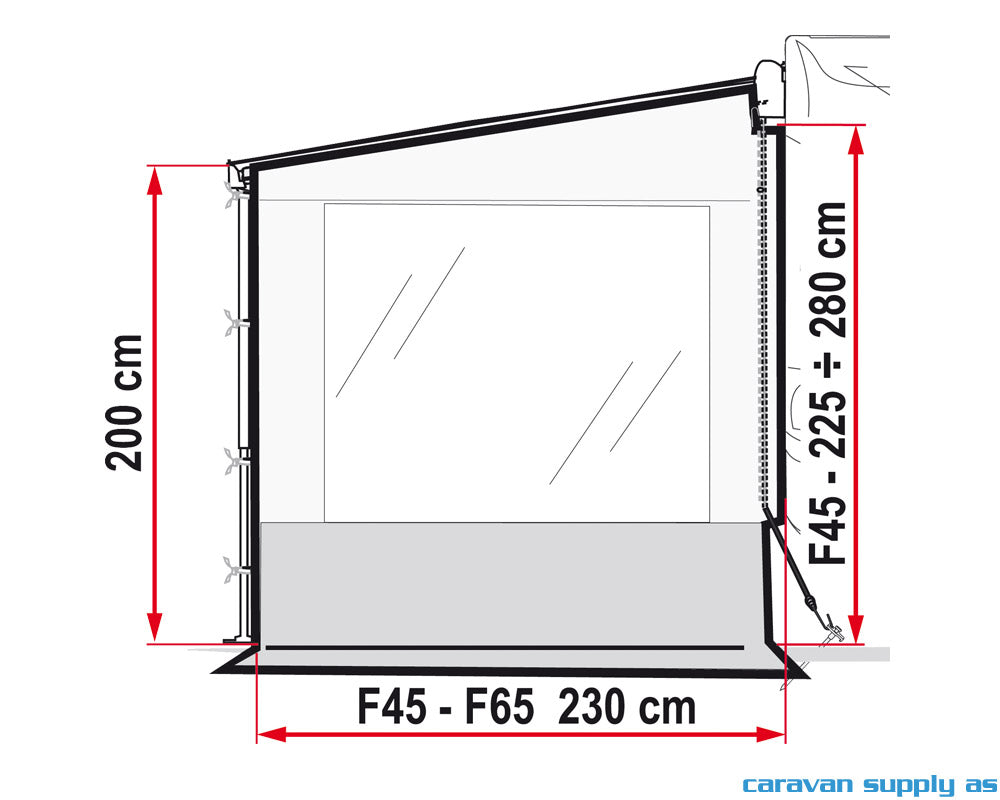 SIDEVEGG SIDE W PRO M/RULLEGARDIN